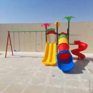 ملعب أطفال مع أرجوحة وزلاقة بلاستيكية | سوق ألعاب الأطفال السعودية